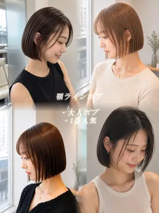 ミディアム カラー 透明感カラー×顔周り mizuki🫧のヘアスタイル