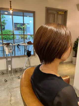 ショート ひがし はるなのヘアスタイル
