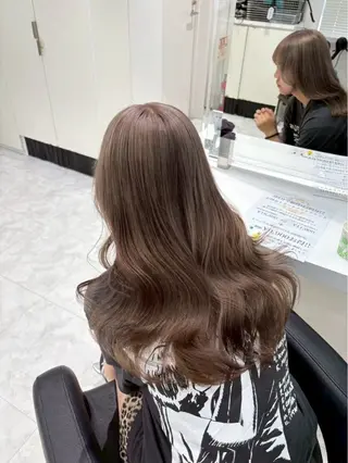 ロング カラー ヘアアレンジ 艶髪グレージュ🩶 maharuのヘアスタイル