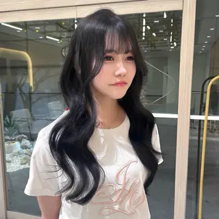ロング 🇰🇷レイヤー/ト レンドまつげ🎀ミキのヘアスタイル