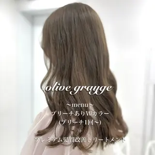 ロング カラー ヘアアレンジ 垢抜け透明感 カラー🪽ྀི🤎のヘアスタイル