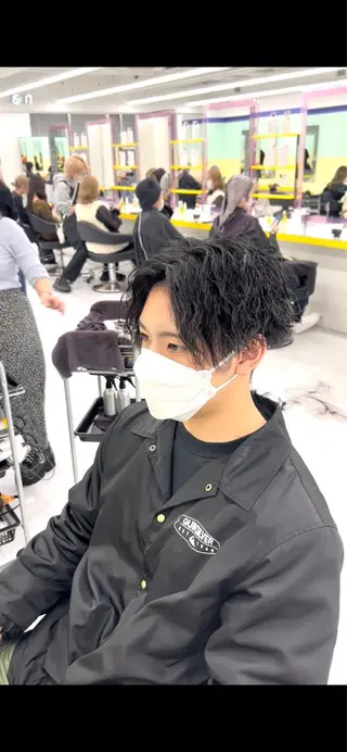 ショート カラー パーマ ヘアアレンジ メンズ キッズ ネイル マツエク・マツパ アイブロウ 🔷横浜1のパーマ 職人🔷将太郎のヘアスタイル