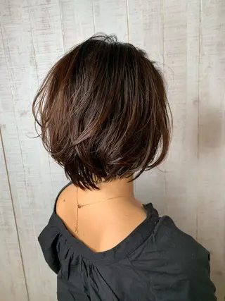 ショート パーマ 美髪縮毛矯正専門 ✨be:up✨のヘアスタイル