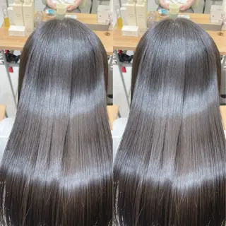 ロング 髪質改善✨艶髪カラー 縮毛矯正✨有田仁志のヘアスタイル