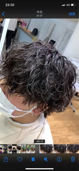 パーマ メンズ 🇺🇸サーフカール 🇺🇸ケンシロウのヘアスタイル