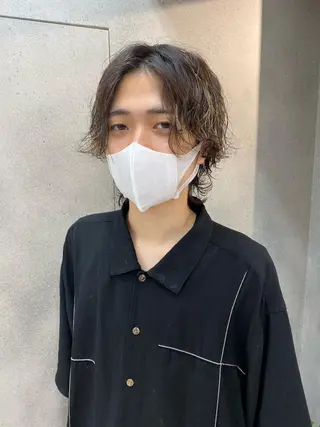 カラー メンズ 渋谷  中性ヘア あかりのヘアスタイル