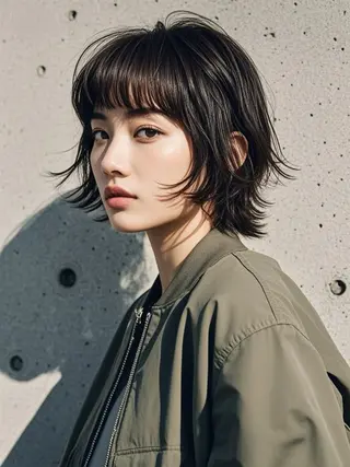 ショート ウルフカット 811 大阪梅田 ウルフのヘアスタイル