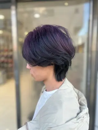 ミディアム メンズ 髪質改善 × 高発色 color/Runoのヘアスタイル