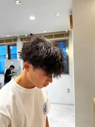 ショート パーマ メンズ メンズ支持数No.1 👑リュウ👑のヘアスタイル