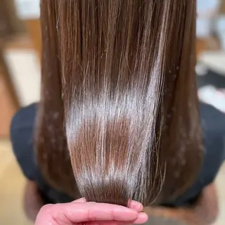 ロング 髪質改善縮毛矯正 美容師✂️山崎竜二のヘアスタイル