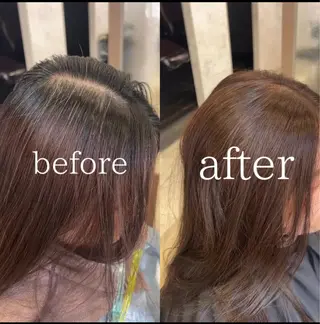 セミロング 末松 佑基のヘアスタイル