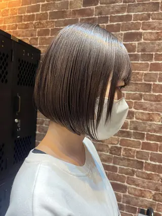 ショート カラー パーマ ヘアアレンジ メンズ キッズ ネイル マツエク・マツパ アイブロウ 久木原 ゆりのヘアスタイル