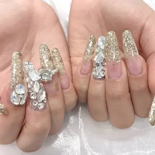 ロング nail 🐈⬛naokoのネイルデザイン
