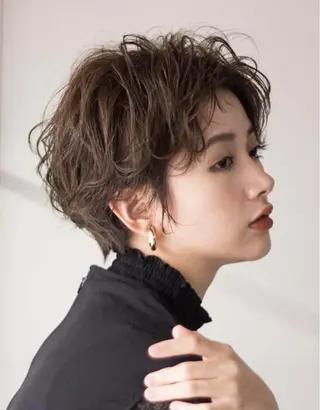 ショート パーマ 浅沼 ゆいのヘアスタイル