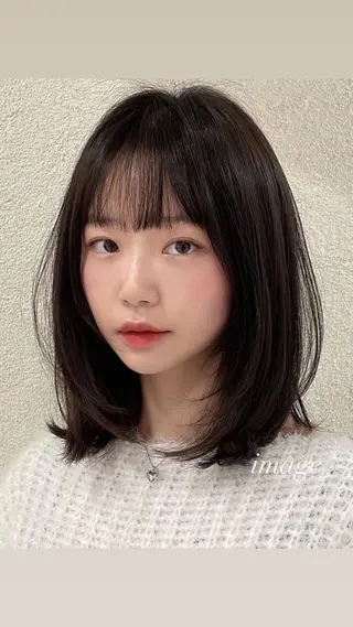 ミディアム ♡レイヤーボブ パーマ/うらら♡のヘアスタイル