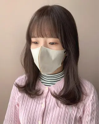 ロング カラー hubhair レイヤー/透明感のヘアスタイル