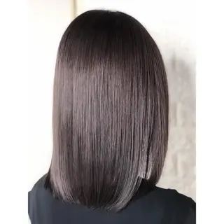 ミディアム カラー 髪質改善特化KIZU /ブリーチ縮毛矯正のヘアスタイル