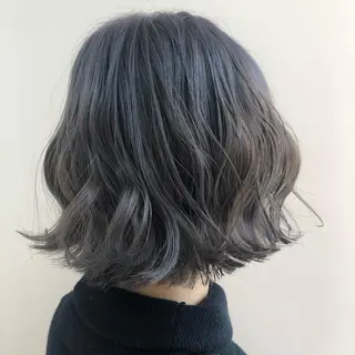 ショート カラー 小顔レイヤー/ ベージュ🤍Rieのヘアスタイル