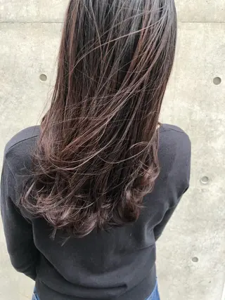 ロング やまさきえりこ ニュアンスパーマのヘアスタイル