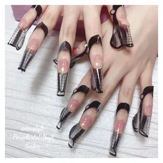 ミディアム ネイル 🐾enen style 🐾のネイルデザイン