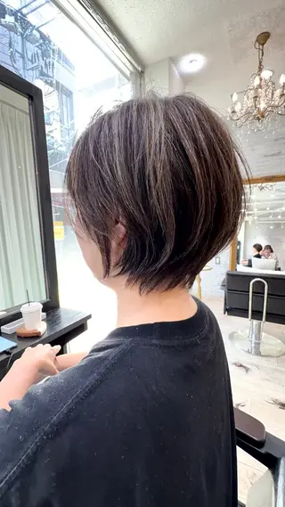 ショート 似合わせカット/心斎 橋/ヘアセットのヘアスタイル