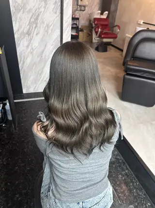 セミロング aina/心斎橋 /難波/カラーのヘアスタイル