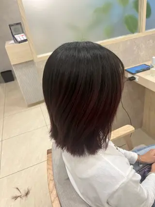 ミディアム カラー 透明感カラー/ツヤ髪 漆谷妃茉莉🌷のヘアスタイル