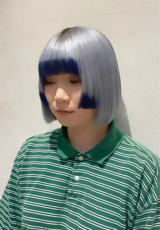 ミディアム カラー ブロンド/ミックス カラー三毛猫Kaiのヘアスタイル