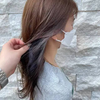 ロング カラー 北川 智海のヘアスタイル