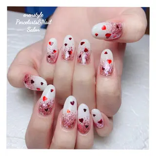 ミディアム ネイル 🐾enen style 🐾のネイルデザイン