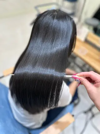 ロング カラー 髪質改善🩵縮毛矯正 代々木/木下のヘアスタイル