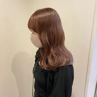 ミディアム カラー ヘアアレンジ/ 暖色🩵hazukiのヘアスタイル