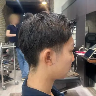 メンズ 透明感カラー 髪質 改善 Wカラー原心愛のヘアスタイル