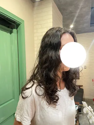 セミロング パーマ レイヤースタイル⭐️ 村上のヘアスタイル