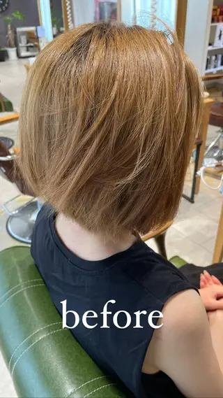 ショート カラー パーマ 過去一の柔髪ヘア 🌿einshairのヘアスタイル