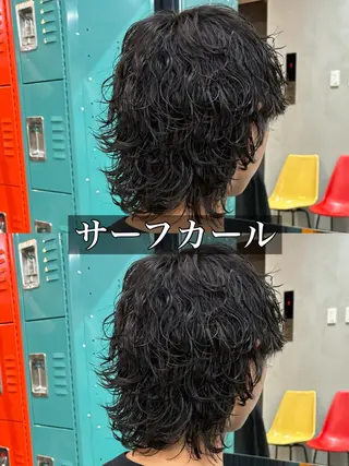 パーマ メンズ オカベ ショウマのヘアスタイル