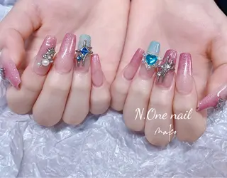 ネイル 長いだし/スカルプ/ パラシェルN.oneのネイルデザイン
