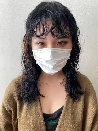 セミロング パーマ フレンチボブパーマ Yuukiのヘアスタイル