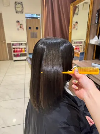 ミディアム カラー カットモデル募集 都立大学 奥寺のヘアスタイル