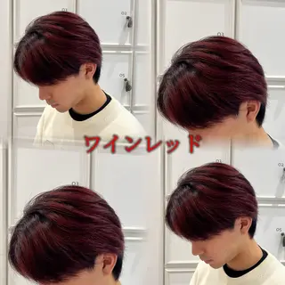ミディアム カラー メンズ 🫧透明感艶カラー/ 縮毛矯正/愛莉🫧のヘアスタイル