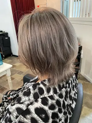 ミディアム カラー amphihair 高橋祐也のヘアスタイル