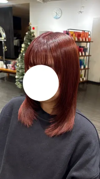 ミディアム こやなぎ れいなのヘアスタイル