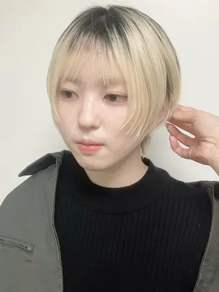 ショート fumika推しカラ ー/デザインカラーのヘアスタイル