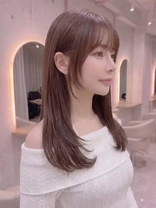 セミロング トリートメントモデル 募集中✨️ミク🫧♡のヘアスタイル