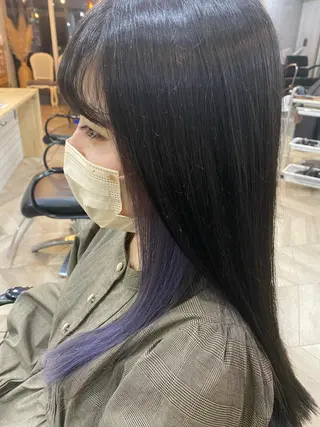 セミロング カラー 的塲 優弥のヘアスタイル