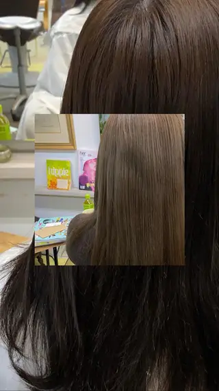 ロング カラー Moca 〰️のヘアスタイル