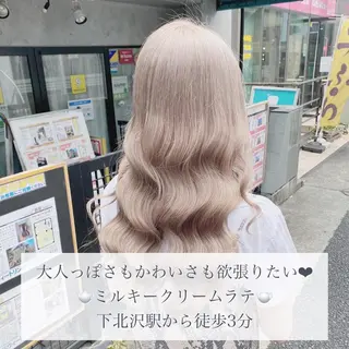 セミロング カラー ハイトーン特化💍 NØRN💍韓国のヘアスタイル