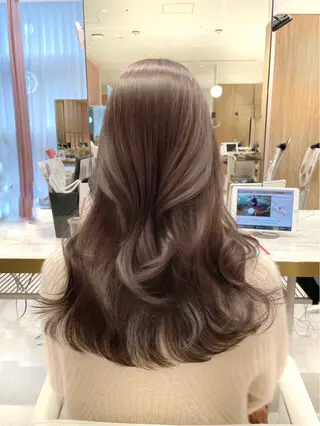 ロング カラー 🍑韓国風レイヤー 🍑莉子のヘアスタイル