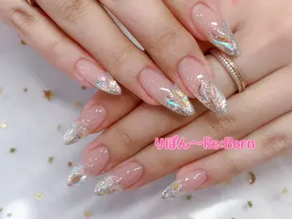 セミロング りぼん Re:Bonrのネイルデザイン