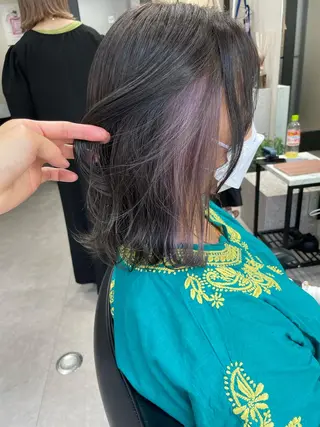 ミディアム カラー 髪質改善will hairdesignのヘアスタイル